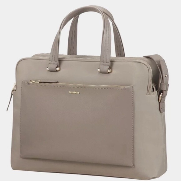 Samsonite Taupe Laptop Bag - Picture 1 of 9